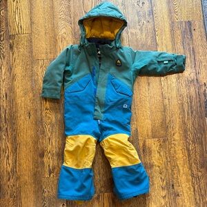 Burton Kids One Piece in Green, Blue, and Yellow